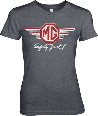 The MG Wings Girly Tee Damen T-Shirt Dark-Heather