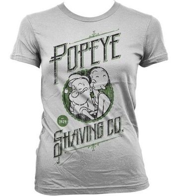 Popeye's Shaving Co Girly T-Shirt Damen White