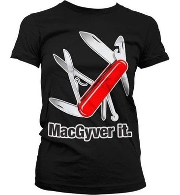 MacGyver It Girly Tee Damen T-Shirt Black