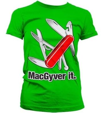 MacGyver It Girly Tee Damen T-Shirt Green