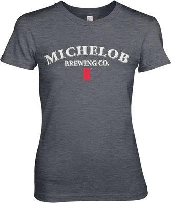 Michelob Brewing Co. Girly Tee Damen T-Shirt Dark-Heather