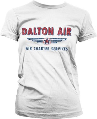 MacGyver Daltons Air Charter Service Girly Tee Damen T-Shirt White