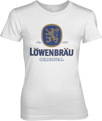 Löwenbräu Original Logo Girly Tee Damen T-Shirt White