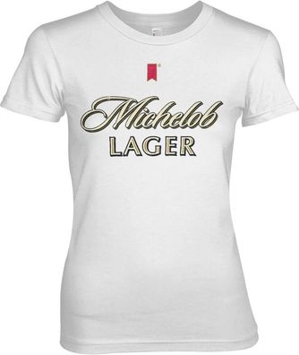 Michelob Lager Girly Tee Damen T-Shirt White
