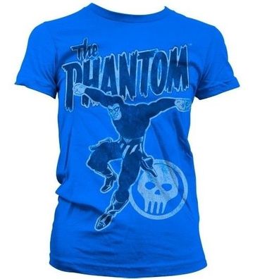 The Phantom Jump Distressed Girly T-Shirt Damen Blue