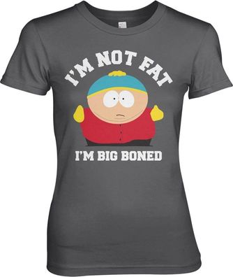 South Park I'm Not Fat I'm Big Boned Girly Tee Damen T-Shirt Dark-Grey