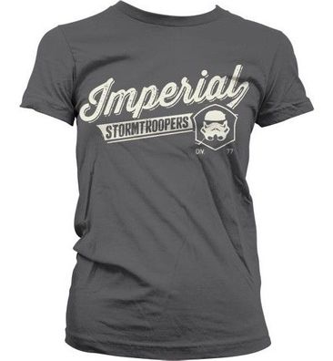 Star Wars Varsity Imperial Stormtroopers Girly Tee Damen T-Shirt Dark-Grey