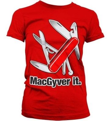 MacGyver It Girly Tee Damen T-Shirt Red