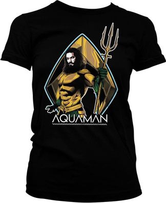 Aquaman Girly Tee Damen T-Shirt Black