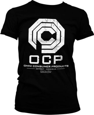 Robocop Omni Consumer Products Girly Tee Damen T-Shirt Black