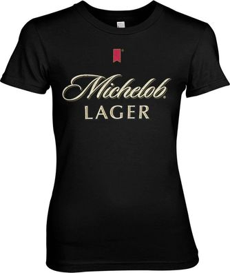 Michelob Lager Girly Tee Damen T-Shirt Black