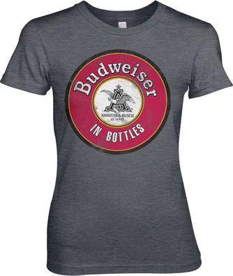 Budweiser In Bottles Girly Tee Damen T-Shirt Dark-Heather