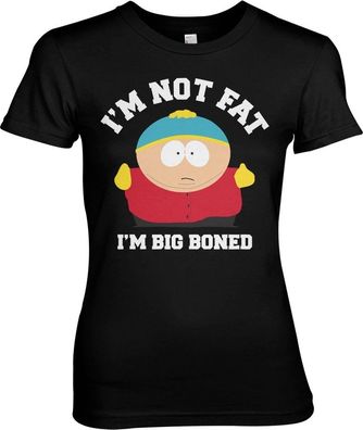 South Park I'm Not Fat I'm Big Boned Girly Tee Damen T-Shirt Black