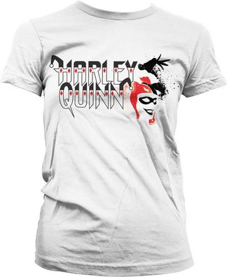 Batman Harley Quinn Girly Tee Damen T-Shirt White