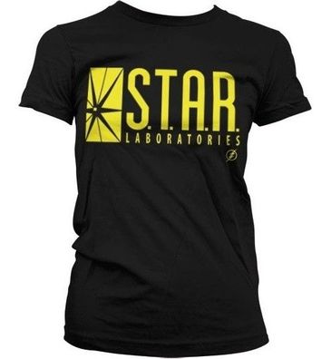 The Flash Star Laboratories Girly T-Shirt Damen Black