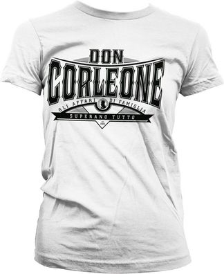 The Godfather Don Corleone Superano Tutto Girly Tee Damen T-Shirt White