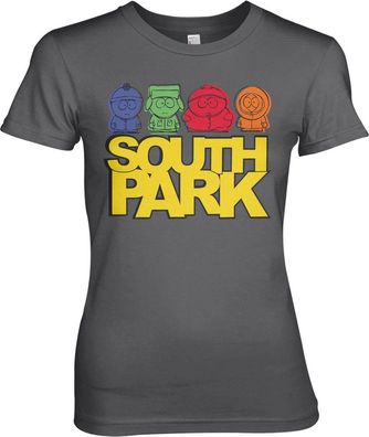 South Park Sketched Girly Tee Damen T-Shirt Dark-Grey
