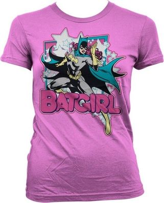 Batgirl Girly T-Shirt Damen Pink