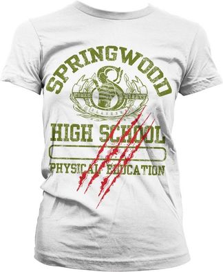 A Nightmare On Elm Street Springwood High School Girly Tee Damen T-Shirt White