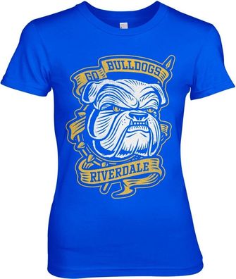 Riverdale Go Bulldogs Girly Tee Damen T-Shirt Blue