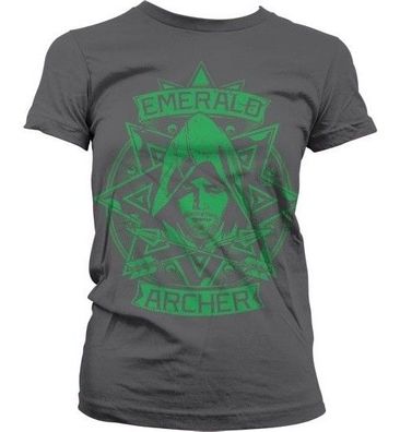 Arrow Emerald Archer Girly T-Shirt Damen Dark-Grey