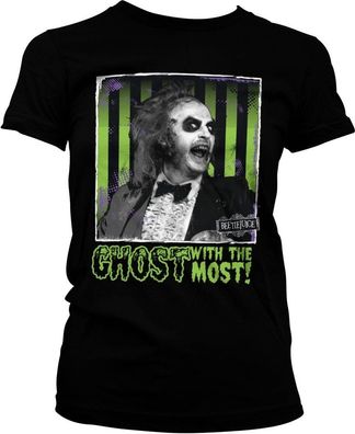 Beetlejuice Ghost With The Most Girly Tee Damen T-Shirt Black