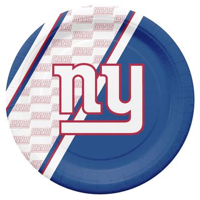 New York Giants New York Gianst Pappteller-Set 20 Stk. American Football