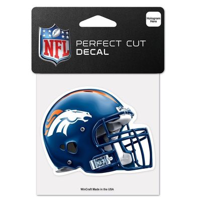 Denver Broncos Aufkleber Helm American Football Blau