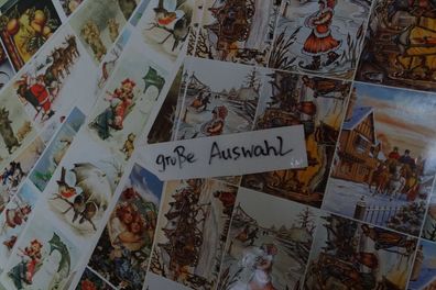 Decoupage Papier Bogen Winter Weihnachten Wichtel Stillleben.... ca 50x35cm