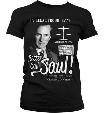 Better Call Saul Girly Tee Damen T-Shirt Black