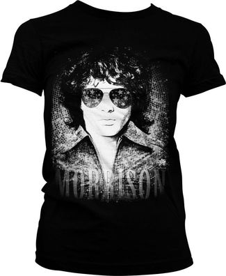 Jim Morrison America Girly Tee Damen T-Shirt Black