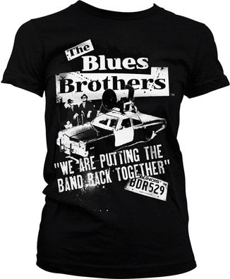 Blues Brothers Band Back Together Girly Tee Damen T-Shirt Black