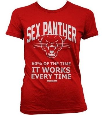 Anchorman Sex Panther Girly Tee Damen T-Shirt Red