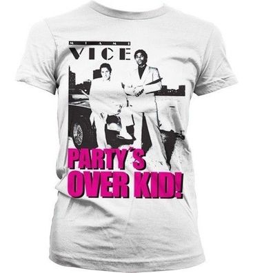 Miami Vice Party's Over Kid Girly T-Shirt Damen White