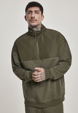 Urban Classics Pullover Military Troyer Olive