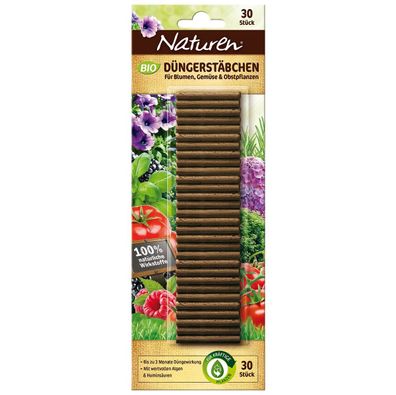 Substral® Naturen® BIO Düngerstäbchen für Blumen Gemüse & Obstpflanzen 30 Stück