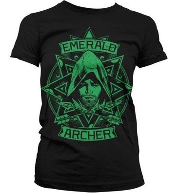 Arrow Emerald Archer Girly T-Shirt Damen Black