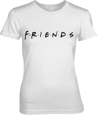 Friends Logo Girly Tee Damen T-Shirt White