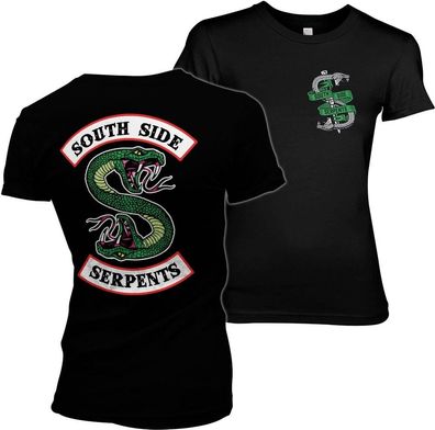 Riverdale South Side Serpents Girly Tee Damen T-Shirt Black