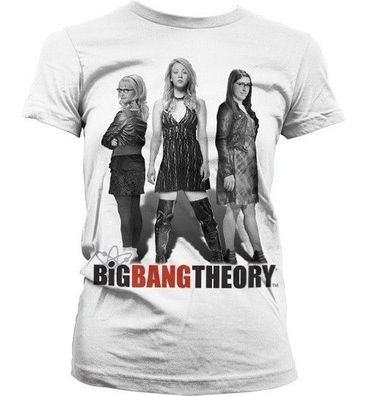 The Big Bang Theory Big Bang Girl Power Girly T-Shirt Damen White