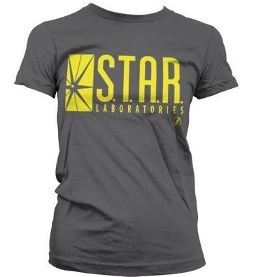 The Flash Star Laboratories Girly T-Shirt Damen Dark-Grey