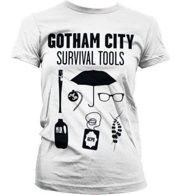 Gotham Survival Tools Girly T-Shirt Damen White