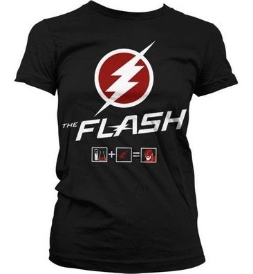 The Flash Riddle Girly T-Shirt Damen Black