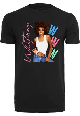 Merchcode T-Shirt Ladies Whitney Houston WWW Tee black