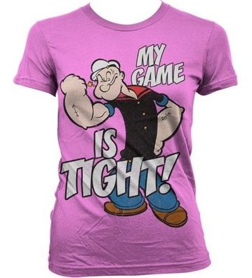 Popeye Game Is Tight Girly T-Shirt Damen Pink