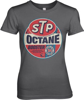 STP Octane Booster Girly Tee Damen T-Shirt Dark-Grey