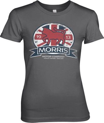 Morris Motor Co. England Girly Tee Damen T-Shirt Dark-Grey