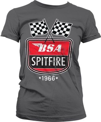BSA Spitfire 1966 Girly Tee Damen T-Shirt Dark-Grey