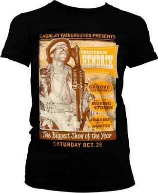 Jimi Hendrix The Sound Of Hendrix Poster Girly Tee Damen T-Shirt Black