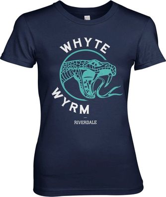Riverdale Whyte Wyrm Girly Tee Damen T-Shirt Navy